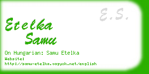 etelka samu business card